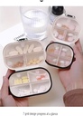 Bonita Pill Organizer Pill Box y 7 Grandes Compartimientos para Mantener Vitaminas Cod Liver Oil Suplementos Medicación y Joyería, etc.(Milk White)