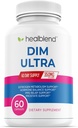 healblend DIM Ultra Dietary Supplement 350mg with Bioperine, Diindolylmethane, Estrogen Metabolism Support, Hormone Balance & PMS Relief, 60 cápsulas