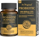 Probióticos con Prebióticos para Hombres y Mujeres - 35 Strains Orgánica Probióticos 100 Billones CFU para Salud Gut y Digestiva, Vegan Acidophilus Suplemento Probiótico, No GMO Raw Probiótico 60 cápsulas