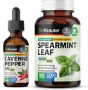 BIO KRAUTER Cayenne Pepper Tincture 2 Fl. Oz. " Spearmint 100 Capsules