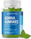Ashwagandha Gummies for Stress & Mood Support - Vegan, Suplemento No GMO para la calma y la relajación - Withania Somnifera para mejorar la calidad del sueño " Equilibrio emocional - 1 mes de suministro, sabor a fresa