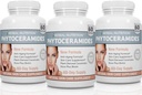 Herbal Nutrition Phytoceramides from Rice with Biotin Vitamin A, C, D and E, Three Bottle Pack, 180 Capsules 40mg