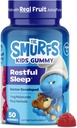 The Smurfs 1mg Melatonin Gummies for Kids with Chamomile & Lemon Balm for a Restful Sleep Age 3+ | Non-Habit Forming | Made with Real Fruit in a Smurf Berry | Doctor Developed | 50 Vegetarian Gummy