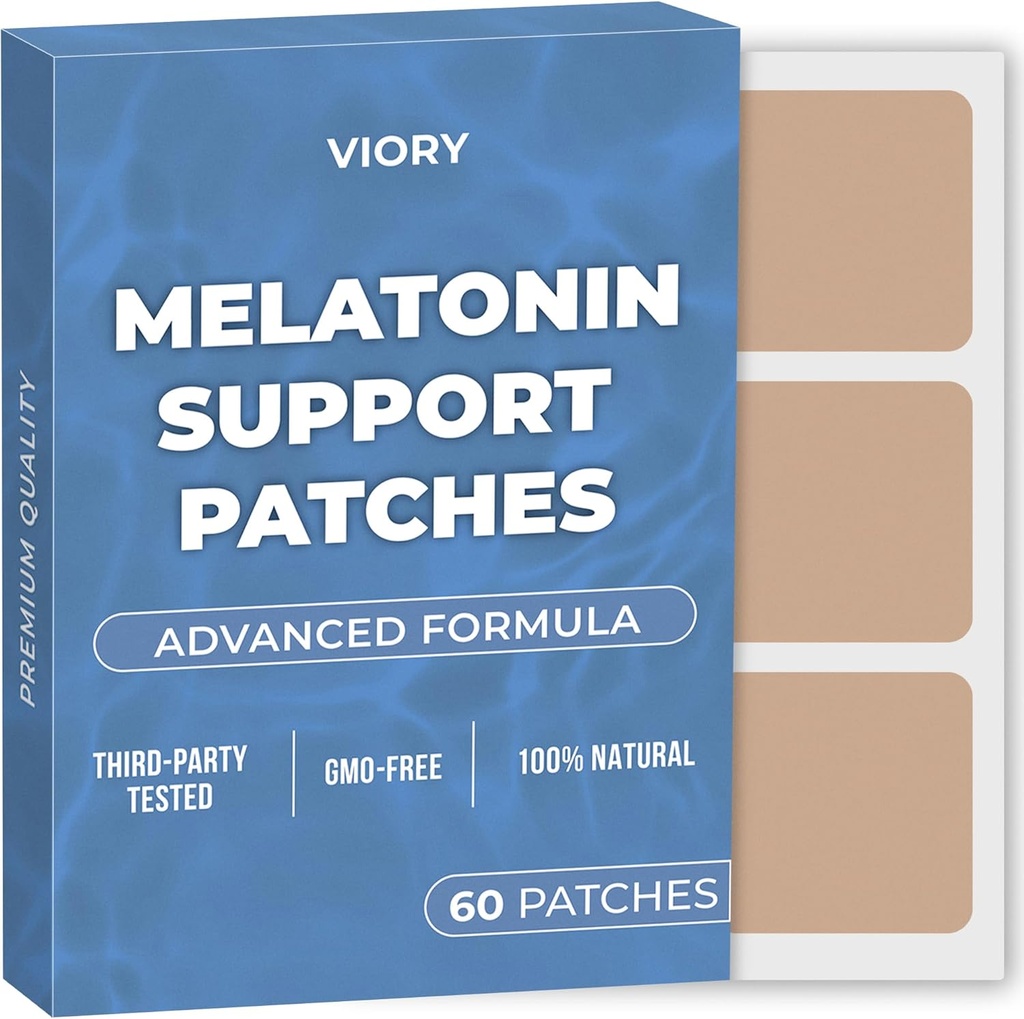 Melatonin Sleep Patches for Adults Extra Strength ← Easy-to-Apply Sleep Patch with Valerian Silencio Relajarse " Wake Up Refreshed ← Larga Noche Comodidad para Hombres " Mujeres 60 Patches