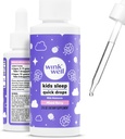 Wink Well Kids Liquid Melatonin Drops- Natural Baby Sleep Drops for Toddler Sleep Aid with 1mg Por Serving-No-Addictive Children's Liquid Melatonin- 2 Oz
