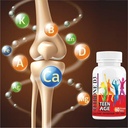 Minton Well-C Fitbone d3 Calcium for Kids Teenagers with Magnesium Zinc Vitamin D and B12 for Strong Bones | Immunity | Growth | Height (10-16 Years)-60 Chewable Tablets