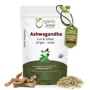 Forma Orgánica Ashwagandha Root Cut " Sifted (Conania somnifera) - Orgánica " Kosher Certified ¦ Vegan, Non GMO " Gluten Free ← USDA Certified  durable Origin - India (1/4LBS / 4Oz.)