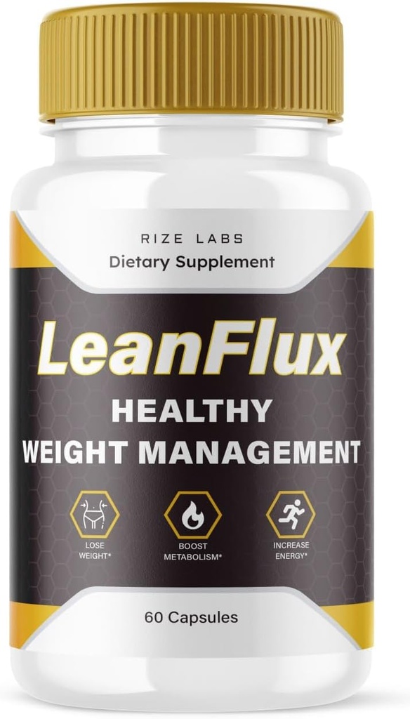 rize labs LeanFlux - Lean Flux Pérdida de peso para aumentar los niveles de BAT, Leanflux Comentarios Non-GMO Easy to Swallow Supplement Pills, Gain Brown Adipose Tissue BurnFat (60 cápsulas)