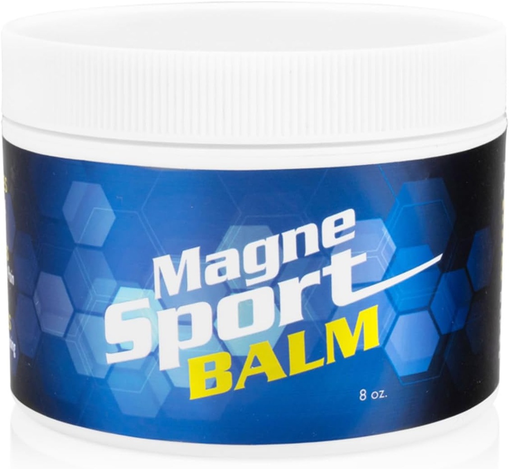 MagneSport Topical Magnesium Balm para recuperación atlética - 8oz Jar