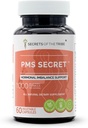 PMS Secret 60 cápsulas, 1000 mg, Black Cohosh, Cramp, Vitex, Valerian, Dandelion, Chamomile, St. John's Wort. Hormonal Imbalance Support (60 Capsules)