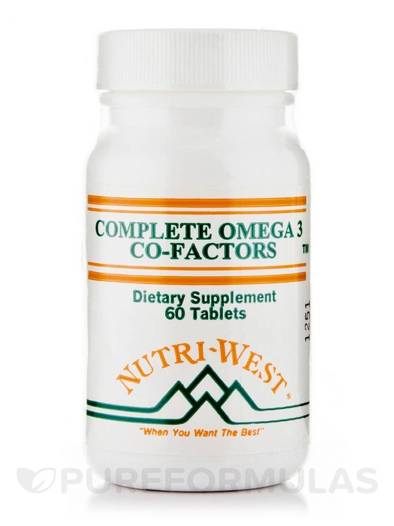 Co-factores Omega-3 completos (Fórmula Adulto) - 60 Tablas de Nutri West