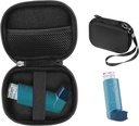 CaseSack Asthma Inhaler Holder case, Compact and Sturdy case for Handy Inhaler for Adults and Kids, with Rooms for Pills and Other Essentials (Black)