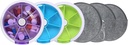 Pill Cases Organizador semanal de píldoras INVODA 7 Día 3 Tiempos Dispensador de píldoras Empujador de botón girar Planificador con 7 Compartimientos (3PCS+Bag 3PCS)