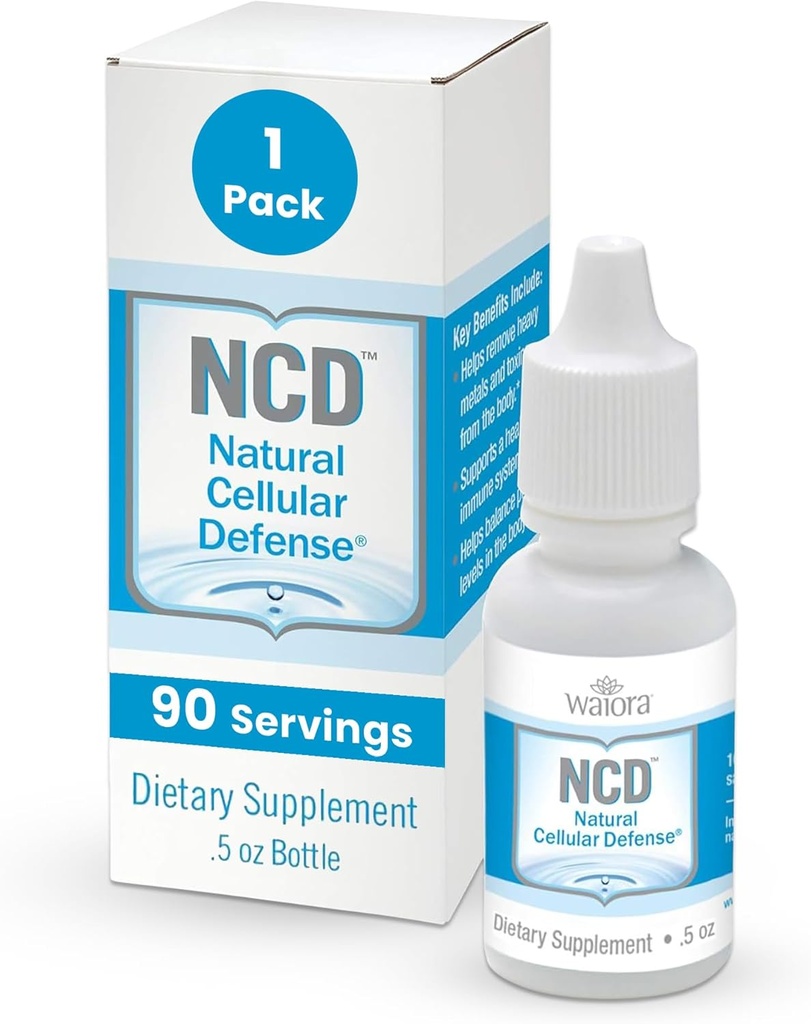 Waiora NCD Zeolite Liquid Drops – Pure Zeolite Binder for Immune Boost, Gut Cleanse, pH Balance, Best Liquid Supplement for Men &amp; Women, pH Balance, Cleansing Drops (0.5oz, 90 Servings)
