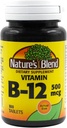Vitamina Blend de la naturaleza B-12 500 mcg 100 Tablets