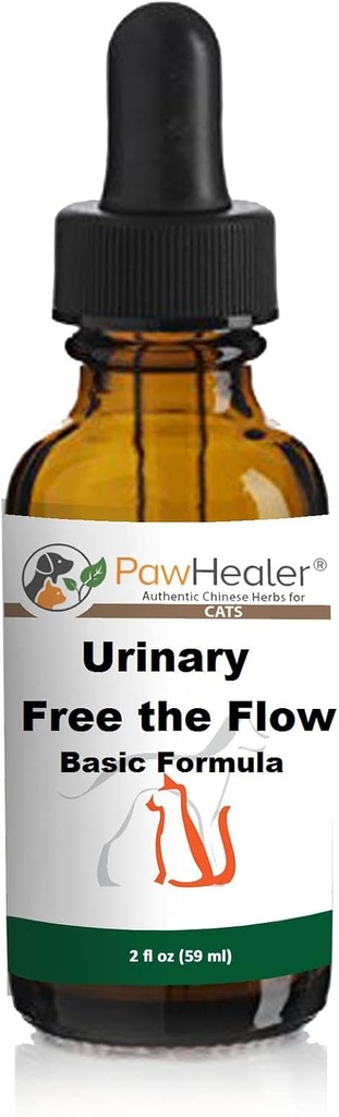 Gato &amp; Perros pequeños - Remedio de la vejiga para Piedras &amp; Cristales: 2 fl oz (59 ml) - Urinary Free The Flow - Basic - Made in USA - Works Great for Over 15 Years in The Herbal Business. ...