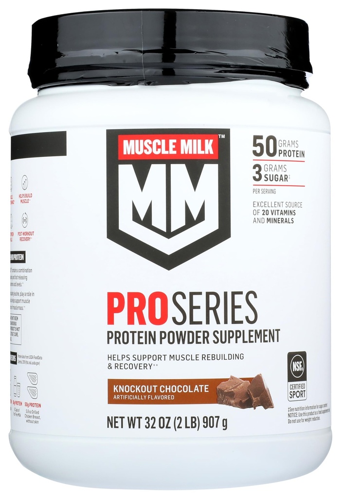 Muscle Mlk Pro Series 50 Knockout Chocolate, 2 libras