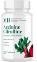 Programas Naturopáticos de salud de MICHAEL Arginine Citrulline - 90 Tablets - Aumenta el óxido nítrico - con botín orgánico - 30 Servimientos