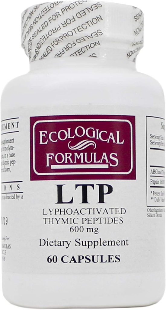 LTP(Lyphoactivated Thymic Peptides) 60 cápsulas - 3 paquete - Formulas ecológicas/Investigación cardiovascular
