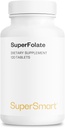 SuperFolate SuperFolate 400mcg / 4g por día (Patented & Bioavailable) - Quatrefolic 5-MTHF Suplemento - Active Folate Vitamin B9 ← Non-GMO & Gluten Gratis - 120 Tablets