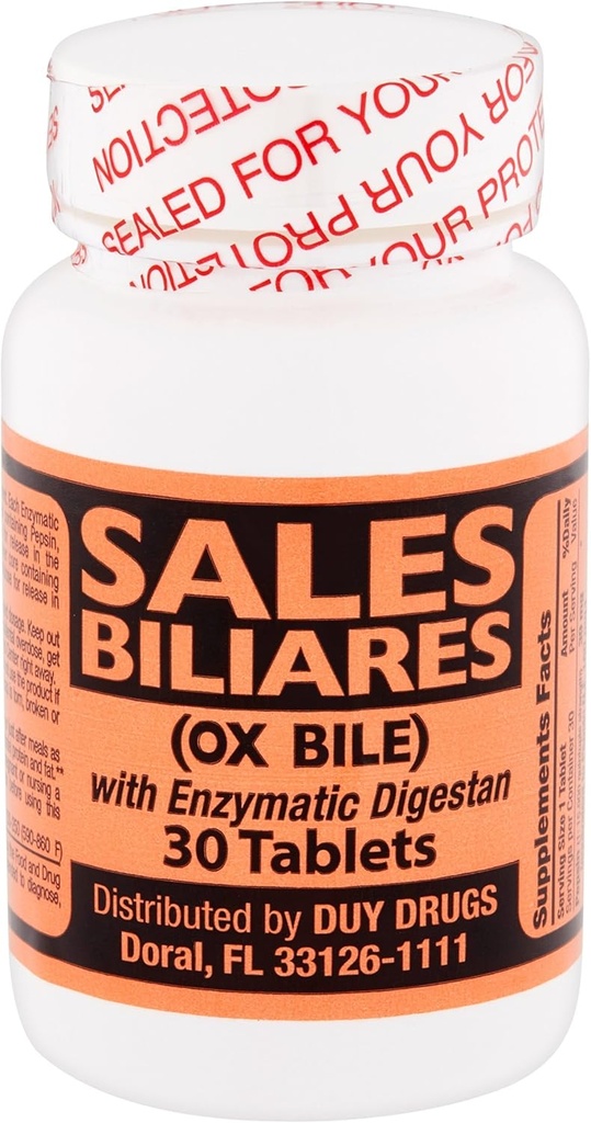 Ventas Biliares (OX Bile) 30 Tabletas