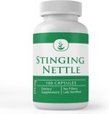 PURE ORIGINAL INGREDIENTES Stinginginging Nettle (100 cápsulas) Hoja siempre pura, sin aditivos ni artillería, Lab Verified