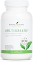 Young Living MultiGreens Capsules - 120 ct Aceites Esenciales - Boost Vitality &amp; Support Glandular, Nervous, Circulatory Systems - Suplemento Herbal con aceites revitalizantes