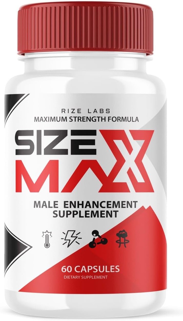 rize labs Tamaño de los hombres Max Pills, cápsulas naturales y eficaces, soporta el cuerpo para realizar más largo y mejor (60 cápsulas)