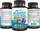 BioFinest Bladder Control Supplement for Men &amp; Women - 120 Veg. Capsules - Saw Palmetto, Cranberry, Pumpkin Seed, Vitamina E, Boswellia, Dandelion Root - Urinary Tract Bladder Health - Made in USA