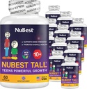 NuBest Tall 10+ Premium Bone Strength Fórmula, Inmunidad mejorada y salud general para la edad 10+ con Calcio, Vitamina D3, Vitamina K2, y Multivitamínicos