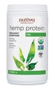 Nutiva Orgánica, Proteína de cáñamo procesado por frío de no GMO, cáñamo canadiense cultivado sosteniblemente, 15 G, 16 onzas