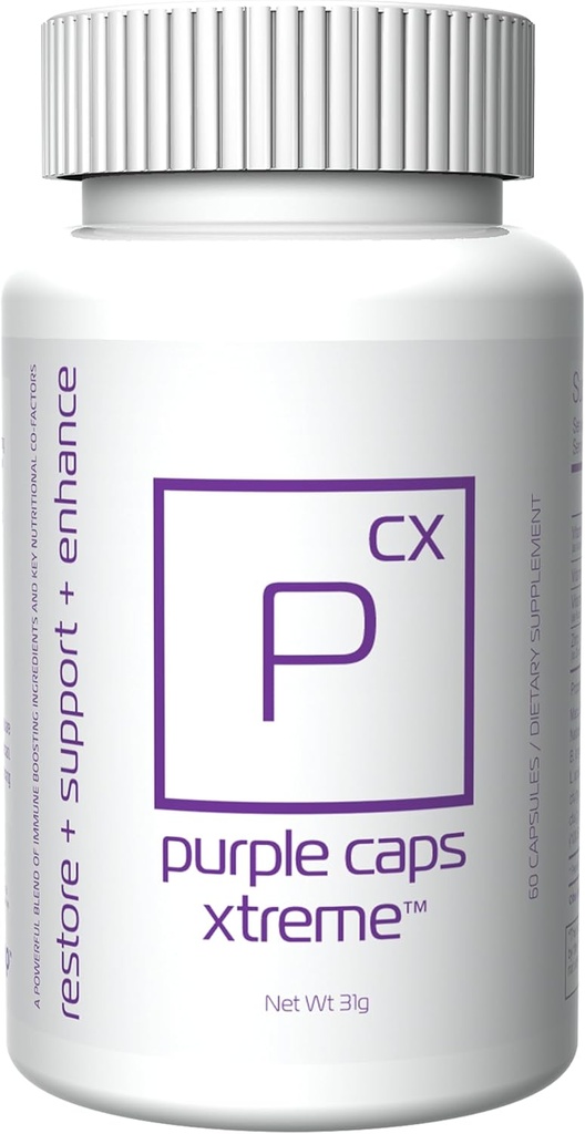 Global Purple Caps Xtreme - Suplemento con vitaminas y minerales por Rotkin Wellness - 60 cápsulas