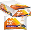 PROBAR - MEAL Bar, Blueberry Muffin, Non-GMO, Gluten-Free, Healthy, Plant-Based, Whole-Food Ingredients, Natural Energy (12 Conteo)