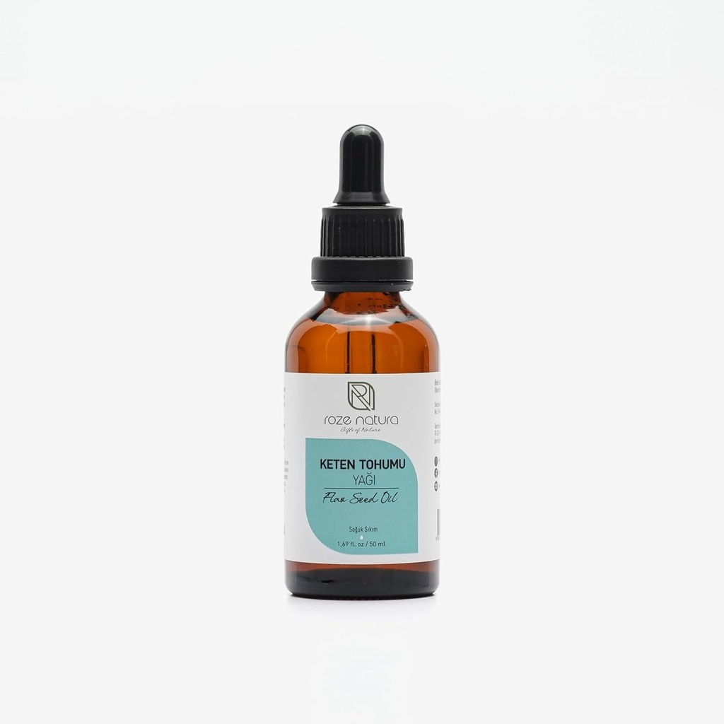 Cold Pressed Food Grade Flaxseed Oil, 1.69 oz (50ml) sufren No Dyes o alcohol TENIDO%100 Puro TENIDO NO GMO, No Additives, Amber