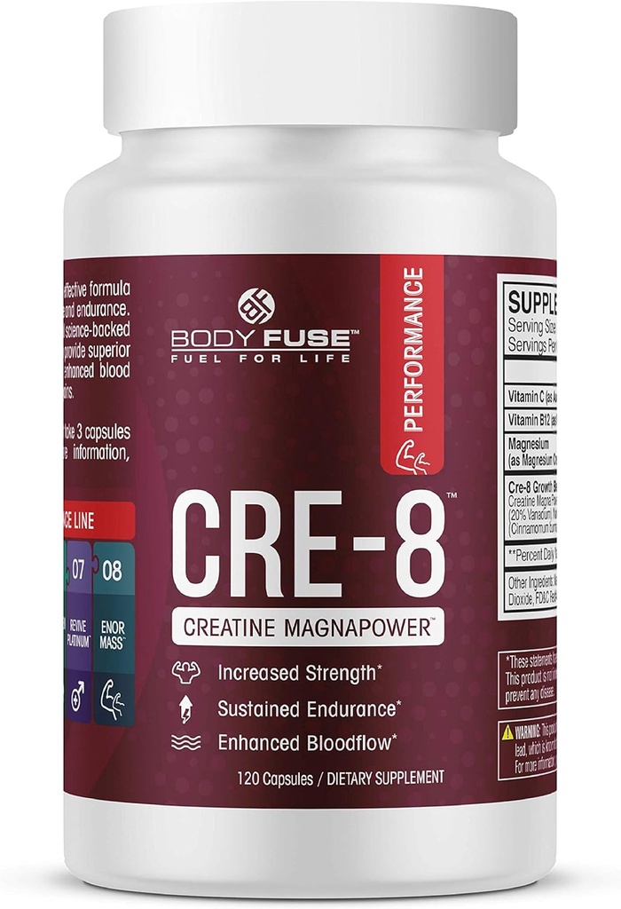 CRE-8 Creatine | Strength, Endurance & Decrease Recovery Time | 40 Servings