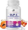 Akkermansia Probiotic Supplement for Women & Men, Natural Prebiotics for Digestive, Gut Health, Energy, Overall Health, Digestive Supplement with Soy lsoflavones, Bromelain, 60 Capsules