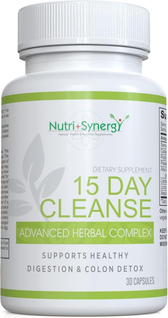 Complejo Herbal avanzado de 15 días - Colon Cleanse y Detox - Mejor salud intestinal