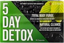 Strip 5 Day Detox Cleanse - Complete Body Cleanse ← Remove Toxins " Unwanted Impurities - Natural, Healthy Cleansing Support for Liver, Urinary Tract, Kidney, Digestive System - 40 cápsulas