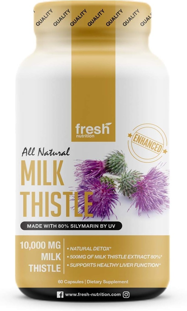 Fresh Nutrition Milk Thistle Capsules (10,000mg)