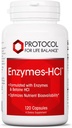 PROTOCOLO PARA LA VIDA BALANCE Enzymes-HCl - Enzimas digestivas con bromelaina - Espectro completo de proteínas - Suplemento de la digestión - Soy &amp; Dairy Gratis - 120 cápsulas
