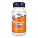 AHORA Suplementos de alimentos, Glucosamina &amp; MSM más Sulfato de condroitina, salud conjunta*, 60 cápsulas de verduras