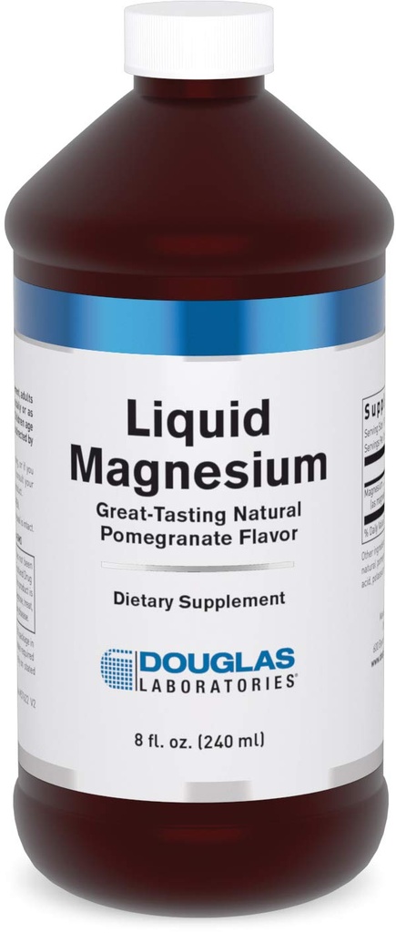 Douglas Laboratories Líquido Magnesio ← Soporta Corazón, Huesos y Función Enzimática tención 8 fl. oz.