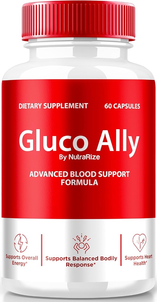 NutraRize Gluco Ally Capsules, Gluco OficialAlly Pills, Full Blood Support Formula, All Natural Supplement to Maintain Healthy Levels, Premium Gluco-Ally Capsulas Review (60 Capsules)