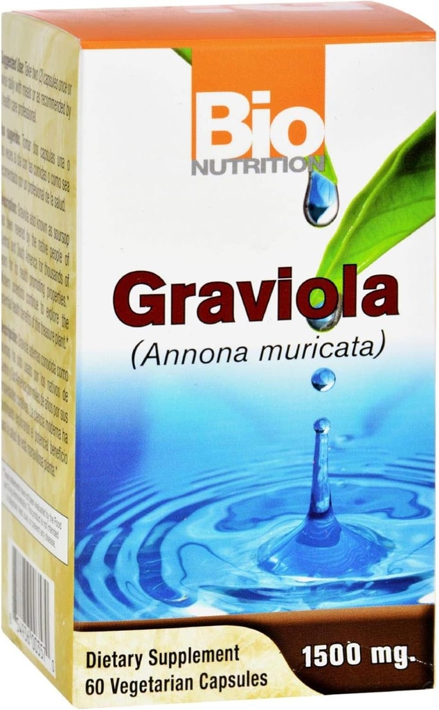 Graviola, 1500 mg, 60 tazas por Bio Nutrition Inc (Pack of 2) 2