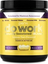 Perk Do Work BCAAs + Hydration Electrolytes Powder (Naturally Sweetened Lemon Tart Flavored, 20 Servings) - con Coconut Water & Coconut Milk