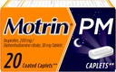 Motrin PM Pain Relief Caplets con 200 mg Ibuprofeno &amp; 38 mg Diphenhydramine Sleep Aid, Nighttime Pain Reliever for Minor Aches & Pains le ayuda a bajar el sueño " Stay Asleep, 20 ct