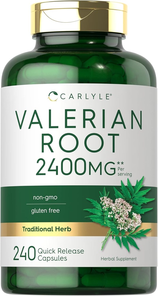 Carlyle Valerian Root Capsules 2400mg Silencio 240 Conde ← Herb Extract Suplemento No.