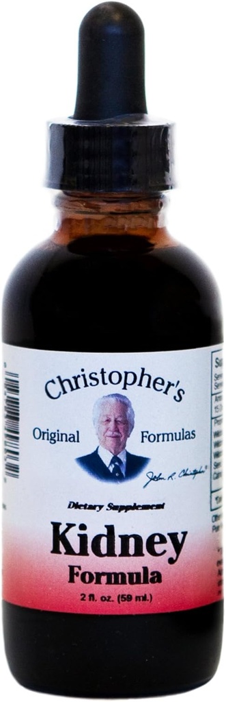 Christopher's Original Formulas Kidney Extract, Herbal Support with Ginger Root, Goldenseal & Juniper Berry, 2 oz Liquid