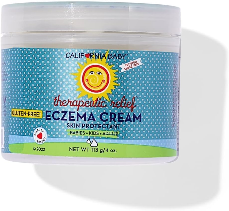 California Baby Eczema Cream ← Tratamiento de Eczema sin esteroides para niños + adultos latitud 113 g / 4 oz