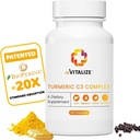 Turmeric Curcumin Supplement 60 Servings - Supports Joint Health | BioPerine Black Pepper Extract with 500mg Capsules, Curcuminoids 475mg | Helps Liver Function, Digestion & Better Absorption